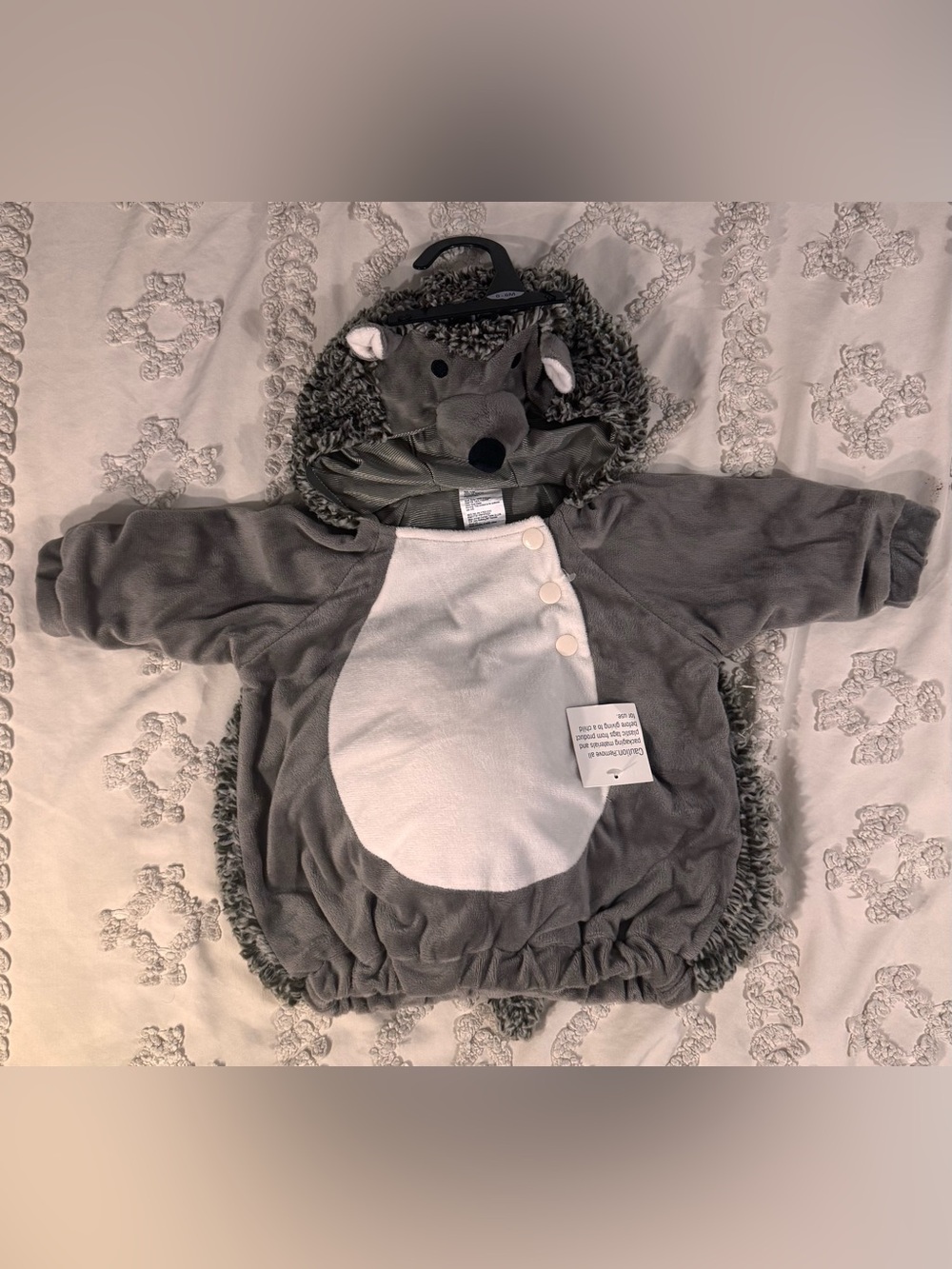 Target Gray and White Plush Hedgehog Kids Costume